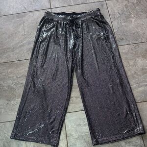 Lane Bryant Pull-On Sequin Wide Leg Pant